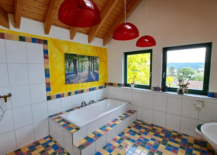 Greenheart - Sauna, Terrasse, Bbq, Fernsicht, Kamin Horbach (Westerwaldkreis)